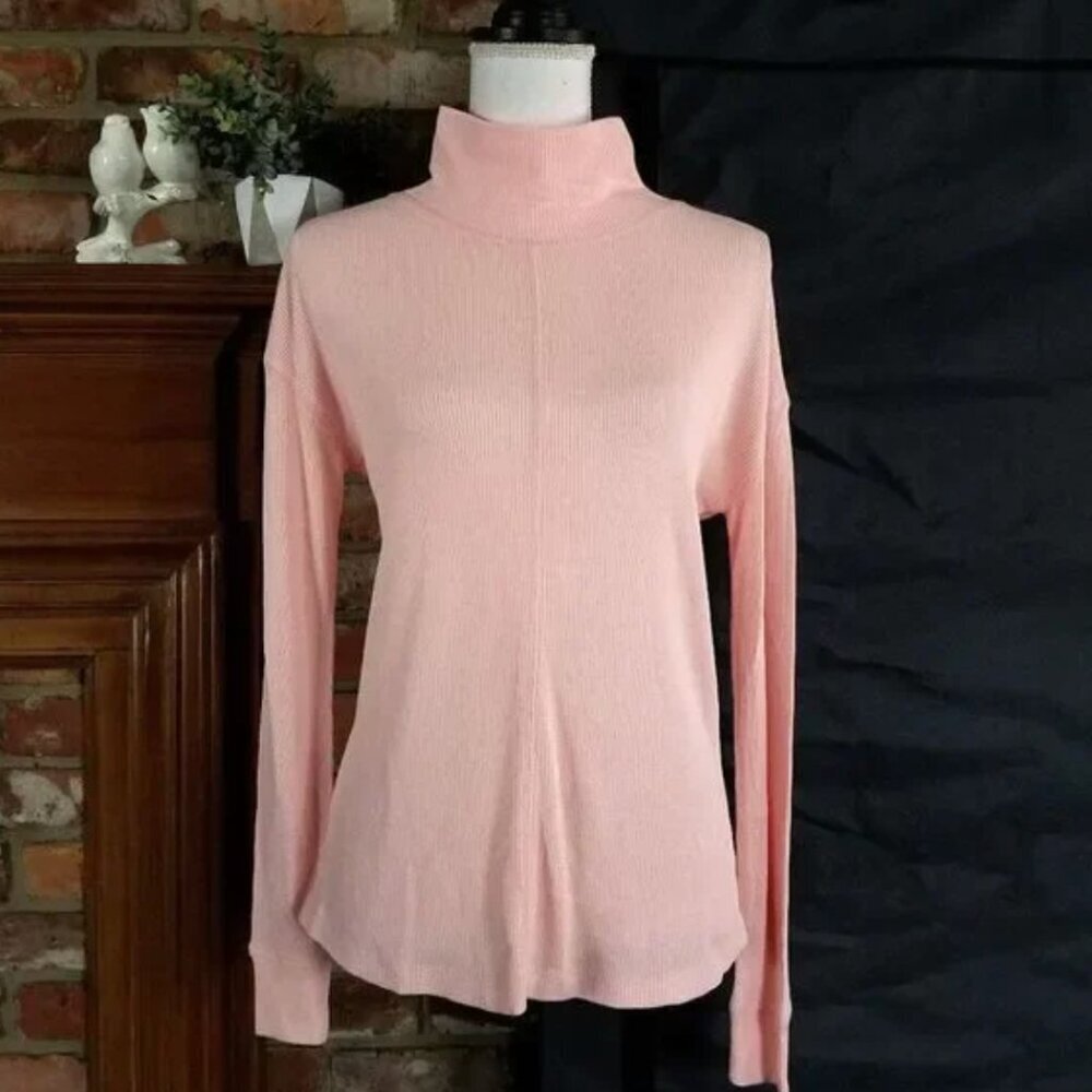 Sanctuary Pink Soft Modal Mock Neck Top Size XXS - Picture 4 of 4